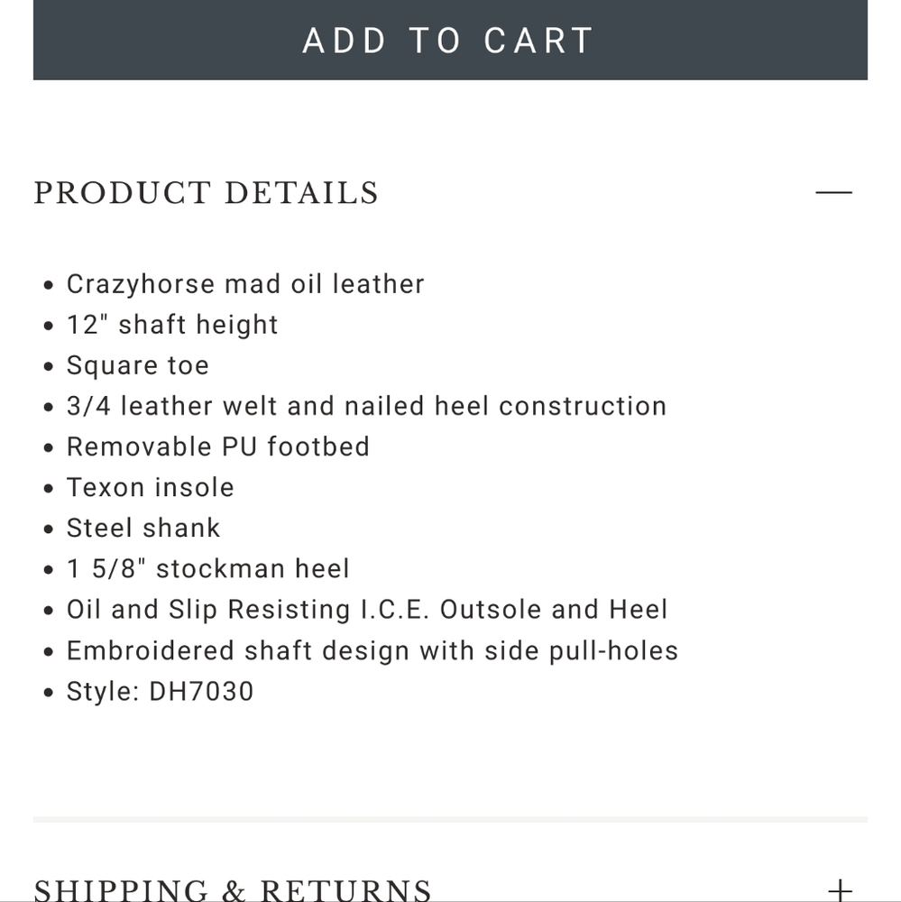 Double H Roper Cowboy boot - Picture 2 of 7